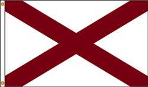 NYLGLO 140080 ALABAMA FLAG,5X8 FT,NYLON