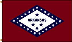NYLGLO 140370 D3771 ARKANSAS FLAG 4X6 FT NYLON