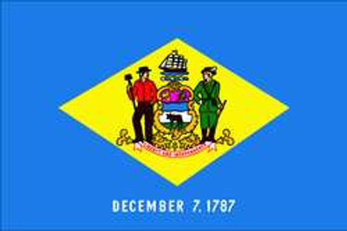 NYLGLO 140860 D3761 DELAWARE STATE FLAG 3X5 FT