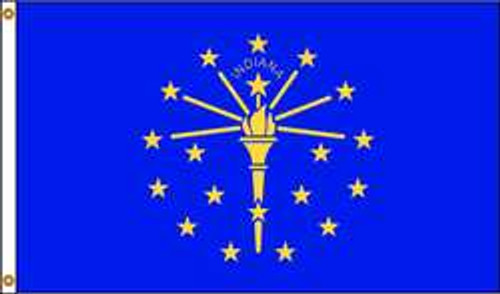 NYLGLO 141680 D3772 INDIANA FLAG 5X8 FT NYLON
