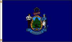 NYLGLO 142270 D3771 MAINE FLAG 4X6 FT NYLON