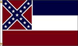 NYLGLO 142880 D3772 MISSISSIPPI FLAG 5X8 FT NYLON