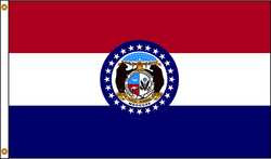 NYLGLO 142980 D3772 MISSOURI FLAG 5X8 FT NYLON