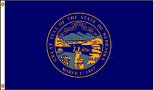 NYLGLO 143280 D3772 NEBRASKA FLAG 5X8 FT NYLON