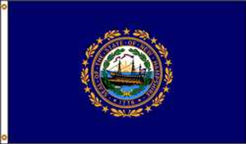 NYLGLO 143470 D3771 NEW HAMPSHIRE FLAG 4X6 FT NYLON