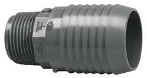 LASCO 1436132 RED MALE ADPTR INS.XMNPT 1-1/4X1 IN PVC