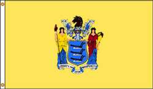NYLGLO 143670 D3771 NEW JERSEY FLAG 4X6 FT NYLON