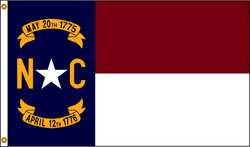 NYLGLO 143970 D3771 NORTH CAROLINA FLAG 4X6 FT NYLON