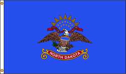 NYLGLO 144180 D3772 NORTH DAKOTA FLAG 5X8 FT NYLON
