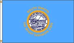 NYLGLO 144980 SOUTH DAKOTA FLAG,5X8 FT,NYLON