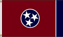 NYLGLO 145170 D3771 TENNESSEE FLAG 4X6 FT NYLON