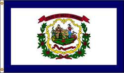 NYLGLO 145880 D3772 WEST VIRGINIA FLAG 5X8 FT NYLON
