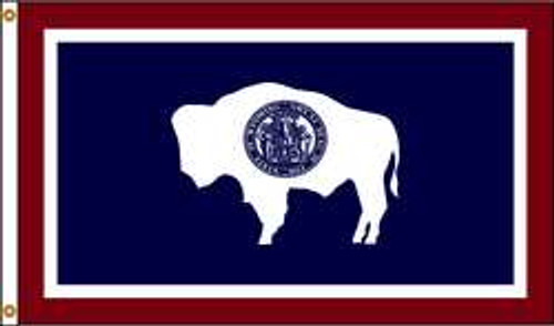 NYLGLO 146170 D3771 WYOMING FLAG 4X6 FT NYLON