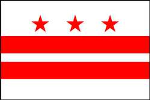 NYLGLO 146460 D3761 DISTRICT OF COLUMBIA FLAG 3X5 FT