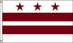 NYLGLO 146470 D3771 DISTRICT OF COLUMBIA FLAG 4X6 FT N