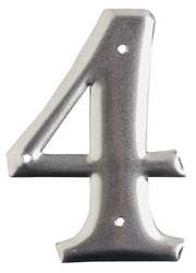 BRADY SPC ABSORBENTS 1600-4 ALUMINUM NUMBER 3IN.H CHARACTER PK 10