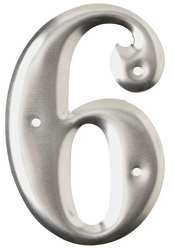 BRADY SPC ABSORBENTS 1600-6 ALUMINUM NUMBER 3IN.H CHARACTER PK 10