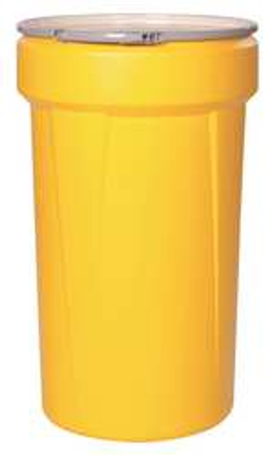 EAGLE 1655M 55 GALLON YELLOW TAPERED CYLINDER POLYET