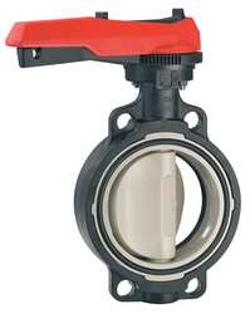GEORG FISCHER 167567024 BUTTERFLY VALVE POLYPROPYLENE 3 IN