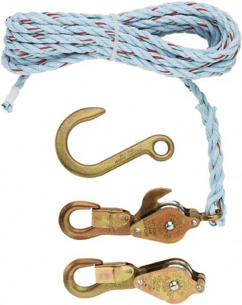 KLEIN TOOLS 1802-30SR BLOCK AND TACKLE SPLICED TO CAT. NO. 268 KLEIN TOOLS 1802-30SR BLOCK AND TACKLE SPLICED TO CAT. NO. 268