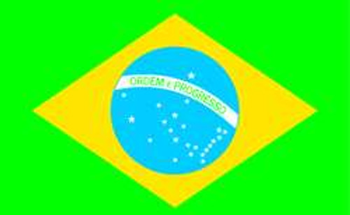 NYLGLO 190845 BRAZIL FLAG 4X6 FT NYLON