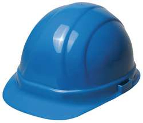 ERB INDUSTRIES 19136 HARD HAT FRONT BRIM BLUE 6-PT.SLIDE-LOCK