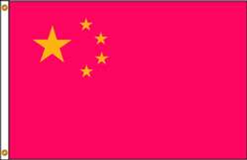 NYLGLO 191656 CHINA FLAG,5X8 FT,NYLON