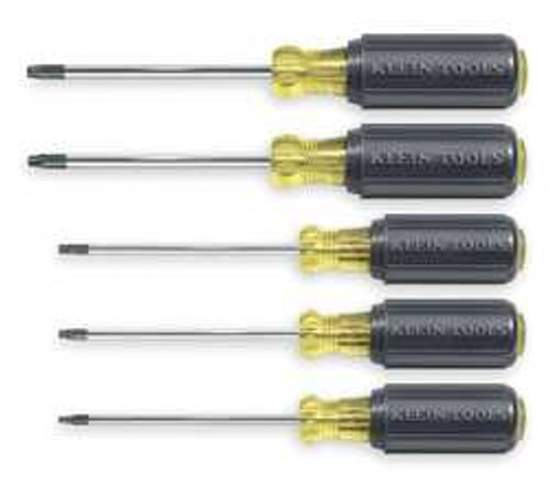 KLEIN TOOLS 19555 SCREWDRIVER SET, TORX CUSHION GRIP, 5-PI KLEIN TOOLS 19555 SCREWDRIVER SET, TORX CUSHION GRIP, 5-PI