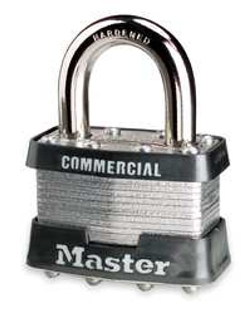 MASTER LOCK 21 KEYED PADLOCK, 3/4 IN,RECTANGLE,SILVER