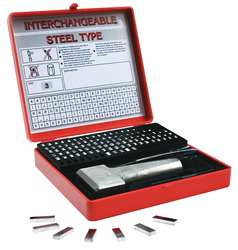YOUNG BROS. STAMP WORKS, INC. 21129 LETTER AND NUMBER SET 3/32 IN H STEEL