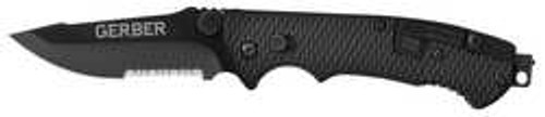 GERBER 22-01870 CUTTING KNIFE,3.50" BLADE,SERRATED EDGE