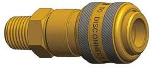 DIXON TICONDEROGA CO. 2DM2-B COUPLER BRASS 1/4 MNPT 1/4 BODY