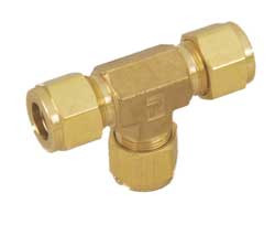 PARKER 2ET2-B UNION TEE BRASS A-LOK 1/8IN