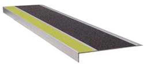 WOOSTER PRODUCTS 300YB3 STAIR TREAD YELLOW/BLACK EXTRUDED ALUM