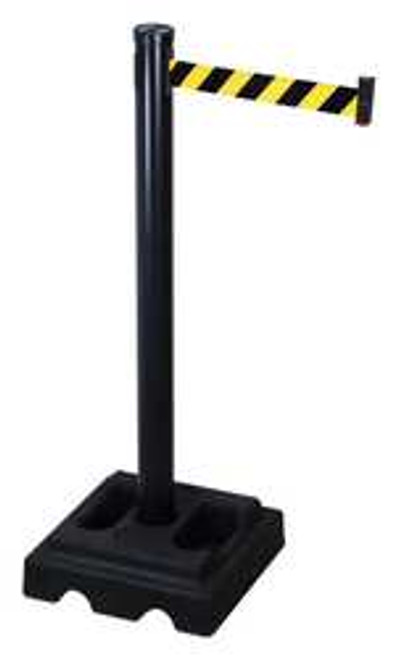 RETRACTA-BELT 302PSB-BYD BARRIER POST WITH BELT 40 IN H 10 FT L RETRACTA-BELT 302PSB-BYD BARRIER POST WITH BELT 40 IN H 10 FT L