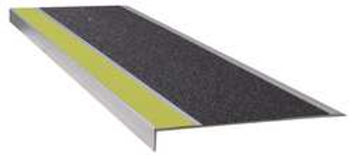 WOOSTER PRODUCTS 311YB5 STAIR TREAD YELLOW/BLACK EXTRUDED ALUM