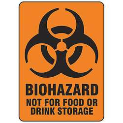 BRADY SPC ABSORBENTS 31262LS BIOHAZARD WARNING LABEL 5 IN H PK20