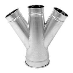 NORDFAB 3226-0606-106000 DOUBLE BRANCH VARIOUS DIA. STEEL