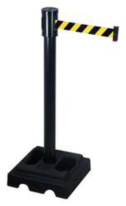 RETRACTA-BELT 322BA-BYD BARRIER POST WITH BELT 40 IN H 15 FT L RETRACTA-BELT 322BA-BYD BARRIER POST WITH BELT 40 IN H 15 FT L