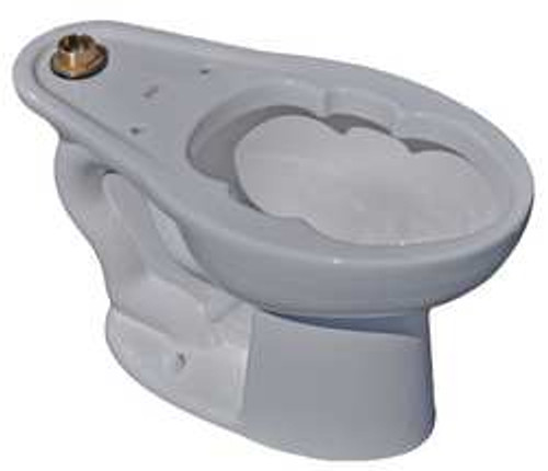 AMERICAN STANDARD 3248001.020 BEDPAN TOILET BOWL FLOOR ELNGTD 16-1/2H