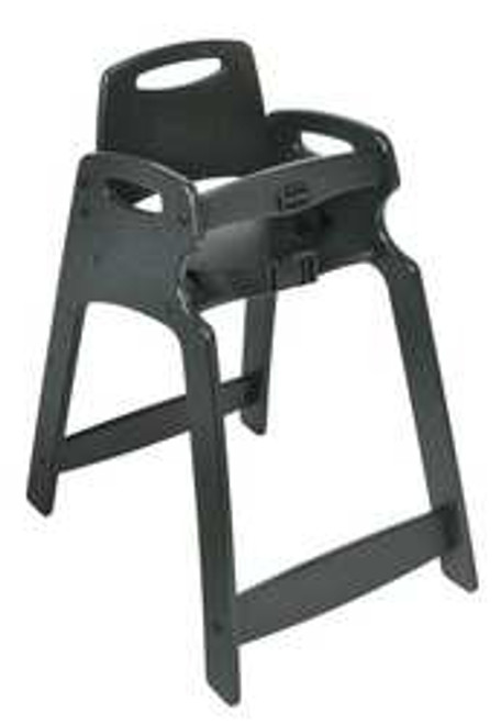CSL FOODSERVICE AND HOSPITALITY 333-BLK ECO HIGH CHAIR ASSEMBLED BLACK