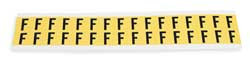 BRADY SPC ABSORBENTS 3420-F LETTER IDENTIFICATION CARD,F,PK32