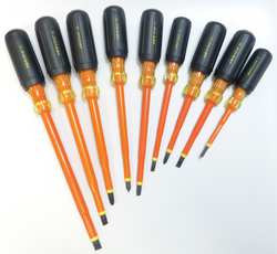 IDEAL 35-9103 INSULATED SCREWDRIVER SET SL/PH/SQ 9 PC