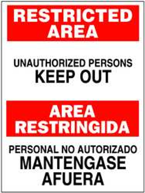 BRADY SPC ABSORBENTS 38616 BILINGUAL SIGN