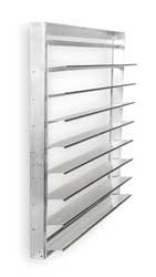 DAYTON 3HHN2 BACKDRAFT DAMPER HORIZONTAL 39-3/4SQ