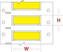 BRADY SPC ABSORBENTS 3PS-094-2-YL-SC WIRE MARKER WIRE SLEEVE PERMASLEEVE(R)