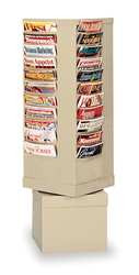 DURHAM MFG CO 410-75 MAGAZINE DISPLAY,44 COMPARTMENTS,TAN