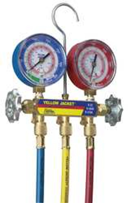 YELLOW JACKET 42004 MECHANICAL MANIFOLD GAUGE SET 2-VALVE