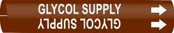 BRADY SPC ABSORBENTS 4202-A PIPE MARKER GLYCOL SUPPLY
