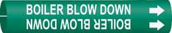 BRADY SPC ABSORBENTS 4298-A PIPE MARKER BOILER BLOW DOWN